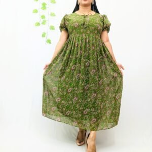 PRINTED GEORGETTE FROCK-ING010