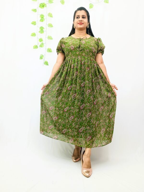 PRINTED GEORGETTE FROCK-ING010 - Image 2