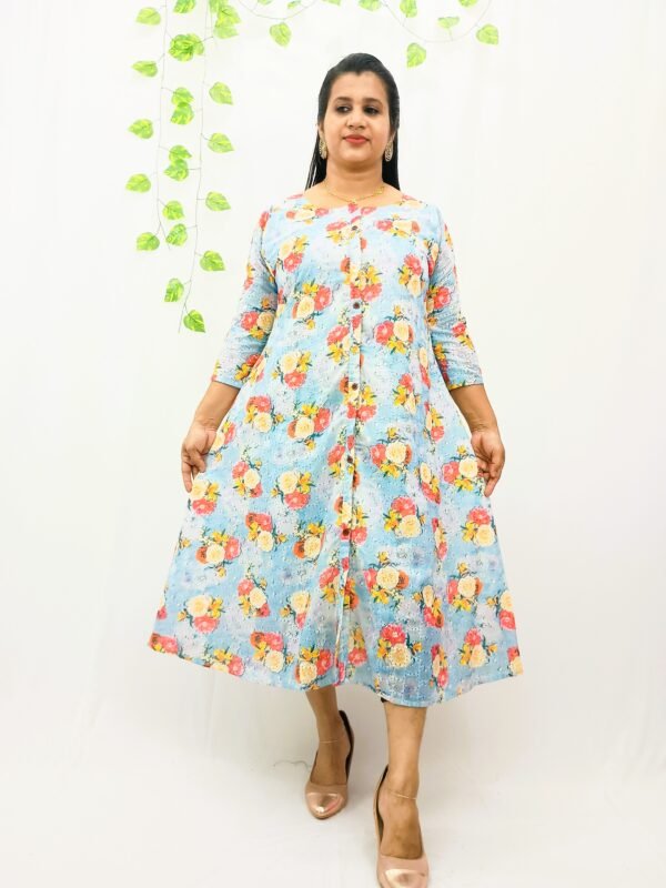 FRONT SLITTED HACOBA COTTON KURTIES-INH001 - Image 2