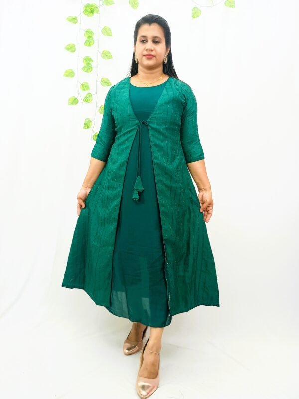 Stylish Jacket Kurti-INV3001 - Image 3