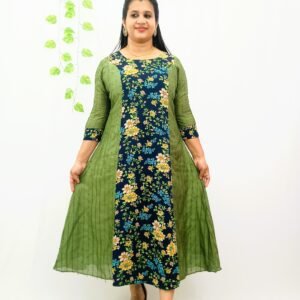 VICHITRA SILK PRINCESS CUT KURTI-INV3002