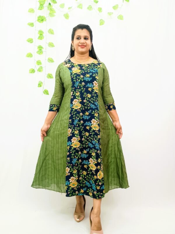 VICHITRA SILK PRINCESS CUT KURTI-INV3002 - Image 2