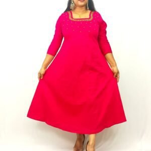 Vertican Silk handworked Aline Kurti-IN1575