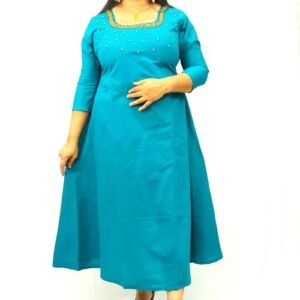 Vertican Silk handworked Aline Kurti-IN1575