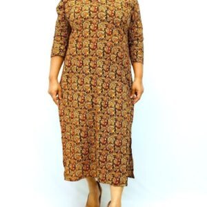 AJRAK PRINTED SLITTED KURTI -2185