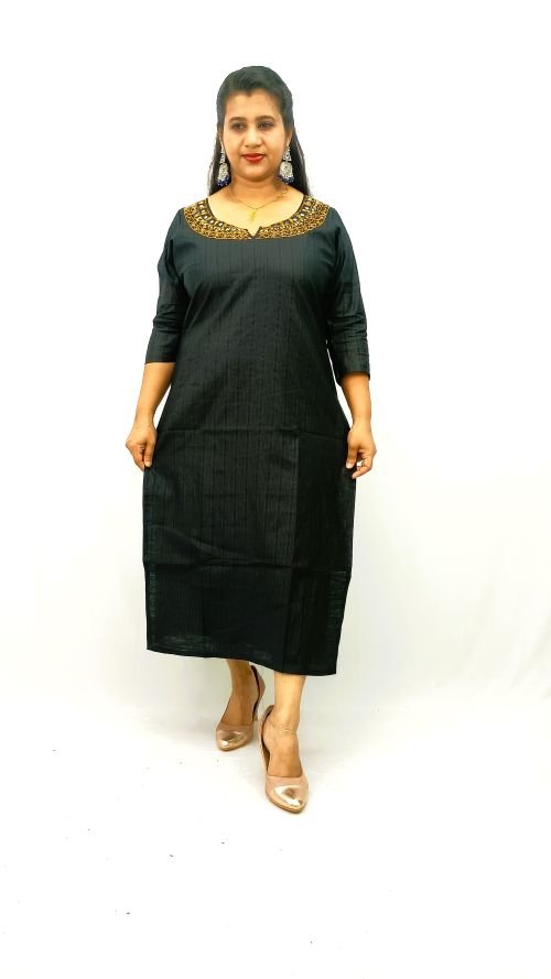 Partywear Slitted Kurti-2395 - Image 3