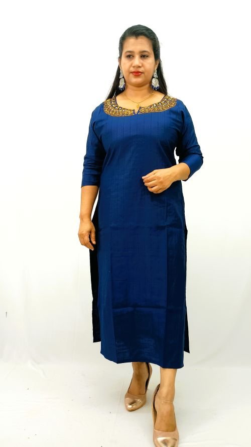 Partywear Slitted Kurti-2395
